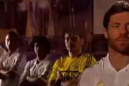 Πρωταγωνιστές σε σποτ οι Αλόνσο, Κασίγιας, Πέπε, Ιγκουαίν και Μαρσέλο