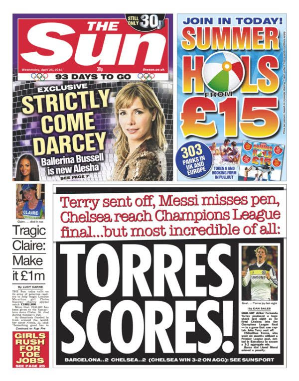 Προκλητική η “Sun” για την πρόκριση της Τσέλσι