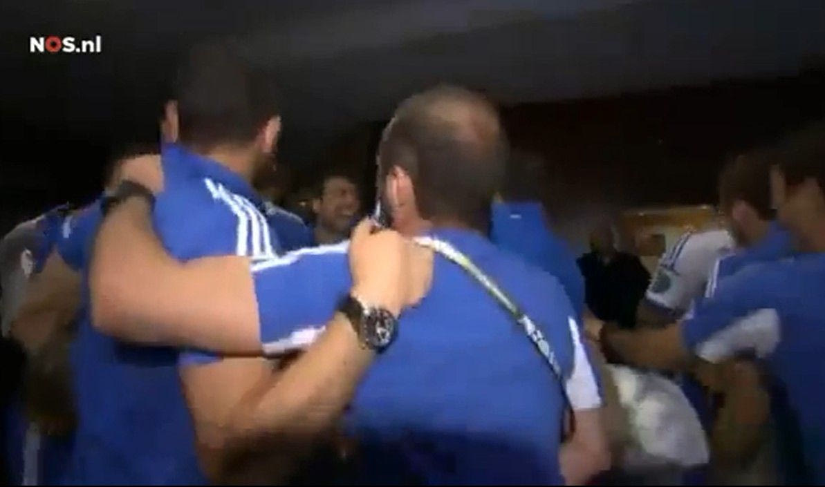 Οι πανηγυρισμοί των διεθνών, στην ολλανδική τηλεόραση