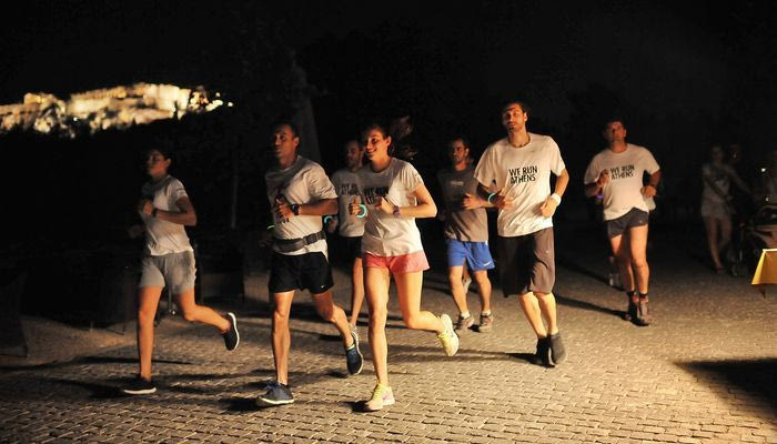 Το Nike+Run Club σε βραδινές διαδρομές μέσα στην πόλη