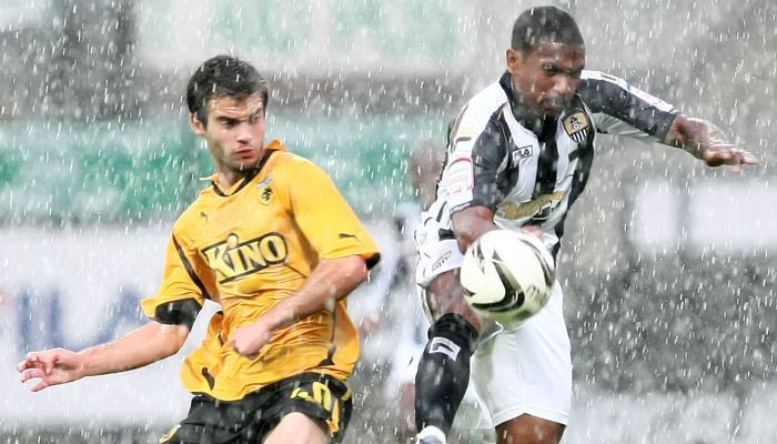 Νοτς Κάουντι-ΑΕΚ 1-0 (διακοπή)