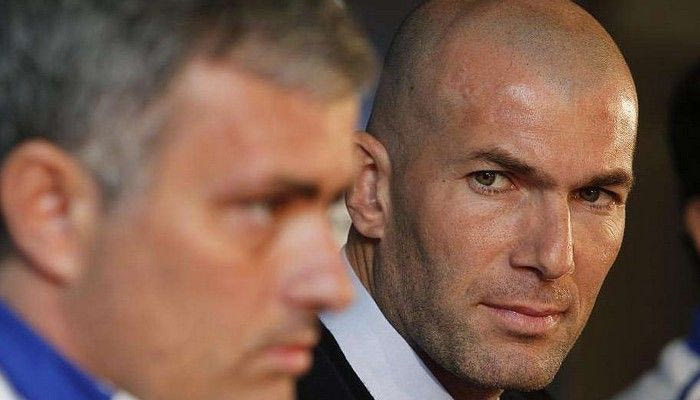 Διάσταση απόψεων Μουρίνιο-Ζιντάν