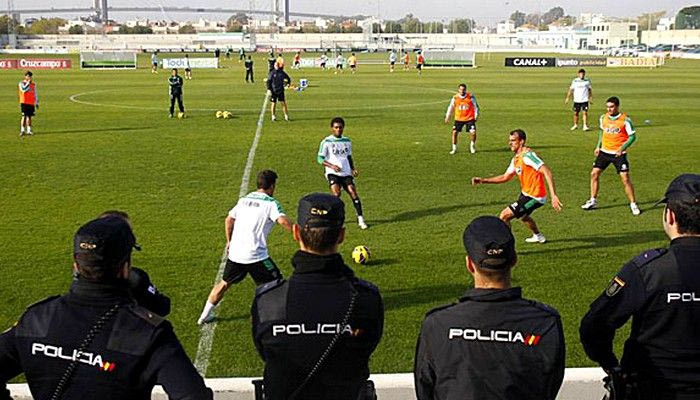 Αστυνομία στην προπόνηση της Μπέτις