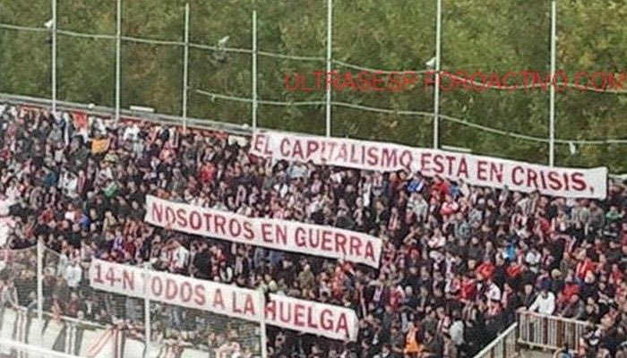 Οπαδοί της Ράγιο: “Ο καπιταλισμός σε κρίση, εμείς σε πόλεμο!”