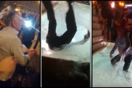 Τρέλανε τον πρόεδρο της Ρόμα ο Μανωλάς και βούτηξε σε συντριβάνι!