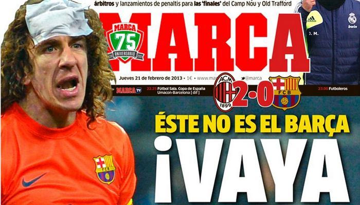 “Δεν υπάρχουν δικαιολογίες”: Τα πρωτοσέλιδα για το Μίλαν-Μπαρτσελόνα