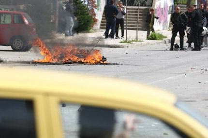 Συμπλοκές οπαδών ΠΑΟΚ και Παναθηναϊκού στο Βόλο