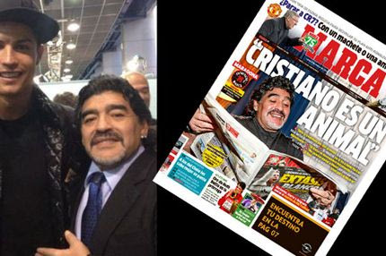 Μαραντόνα: “Ζώο ο Κριστιάνο”