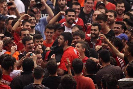 Οι πανηγυρισμοί για την πρόκριση