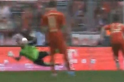 Απέκρουσε πέναλτι με το πρόσωπο