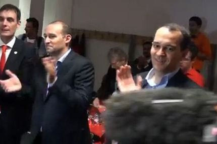 Η ομιλία των Αγγελόπουλων στα αποδυτήρια