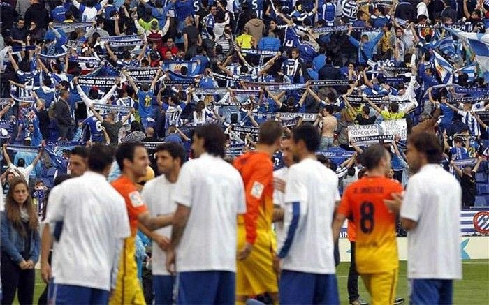 Η ασέβεια των οπαδών της Εσπανιόλ στην Μπαρτσελόνα