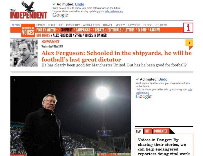 “Καλός για την Μάντσεστερ ο Φέργκιουσον αλλά όχι για το ποδόσφαιρο”