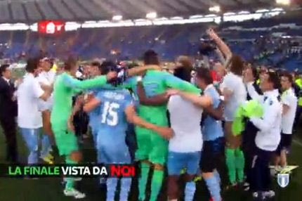 Οι πανηγυρισμοί της Λάτσιο μετά τον τελικό Κυπέλλου