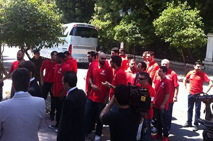 Οι πρωταθλητές Ευρώπης στον πρόεδρο της Δημοκρατίας