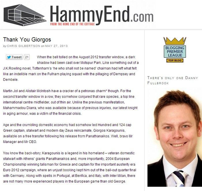 Αποθεώνουν Καραγκούνη στην Αγγλία