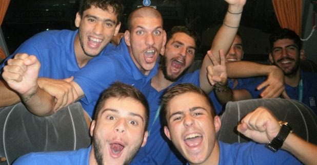 Οι πανηγυρισμοί των διεθνών (photos)