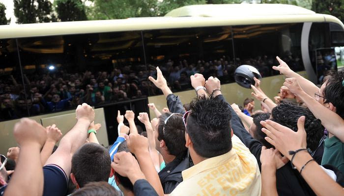 Αποθέωση της αποστολής του Παναθηναϊκού