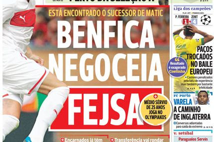A BOLA: “Κοντά σε Φέισα η Μπενφίκα”