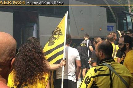 Αποθεωτική υποδοχή για την ΑΕΚ στο Πήλιο