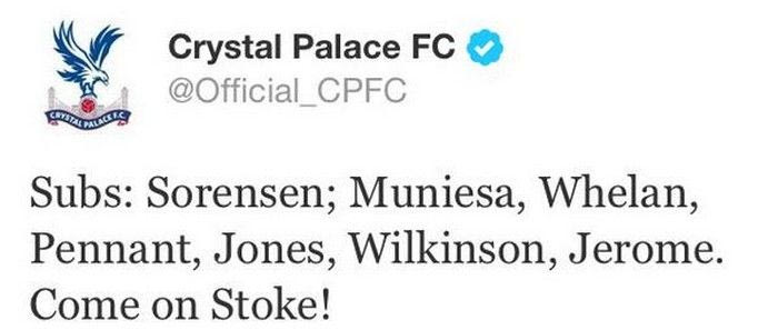 Η γκάφα της Κρίσταλ Πάλας