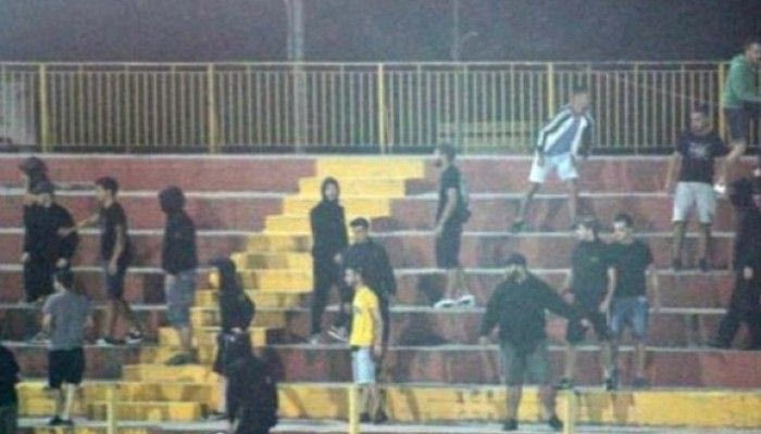 Οι συμπλοκές των οπαδών στο Αλκαζάρ (video)