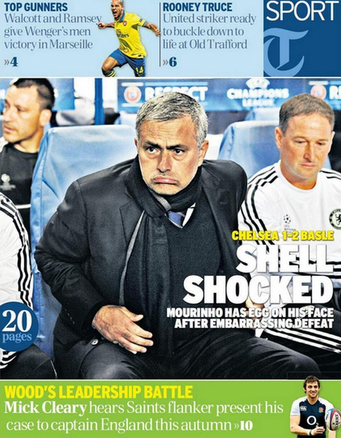 Σκληρή κριτική των ΜΜΕ στον Μουρίνιο