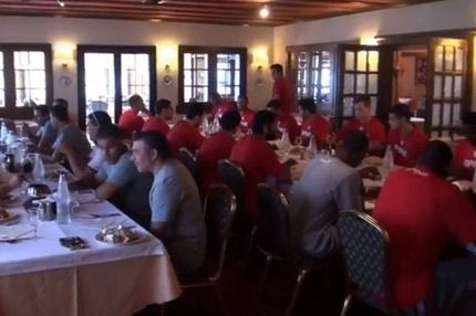 Το γεύμα των πρωταθλητών Ευρώπης