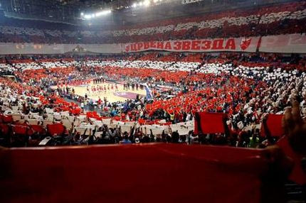 Εκπληκτική ατμόσφαιρα στην “Μπέογκραντ Αρένα”