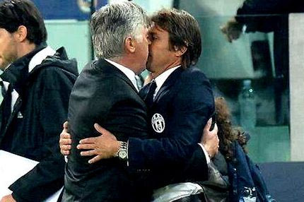 Θερμός εναγκαλισμός Κόντε-Αντσελότι