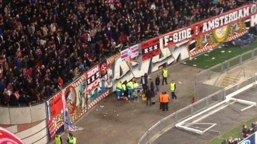 Σε κρίσιμη κατάσταση ο τραυματίας οπαδός του Άγιαξ (video)