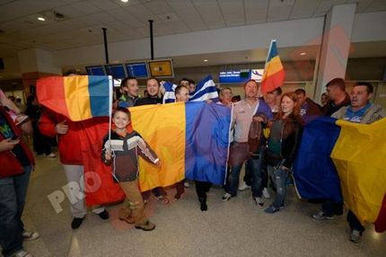 Υποδοχή στην αποστολή της Ρουμανίας (photos)