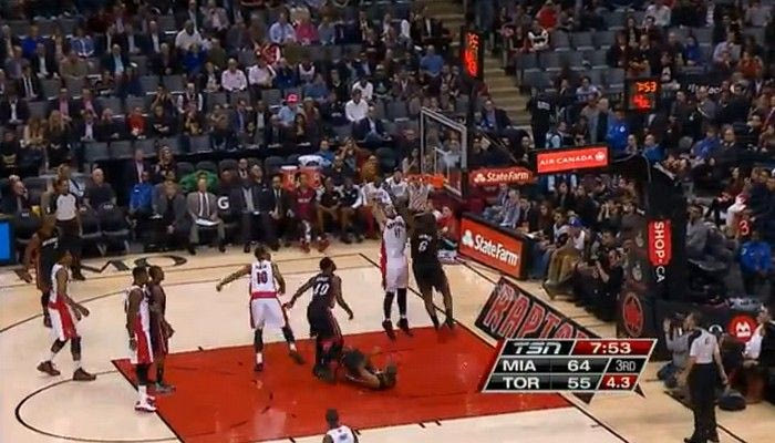 In LeBron’s face