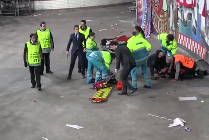 Διέφυγε τον κίνδυνο ο οπαδός του Άγιαξ