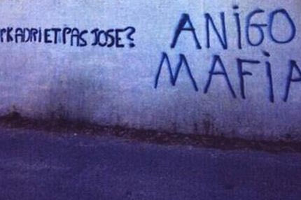 Συνθήματα κατά του Ανιγκό