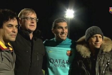 Οι Depeche Mode στην προπόνηση της Μπαρτσελόνα