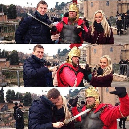 Στη Ρώμη παρέα με την πανέμορφη Κλάρα