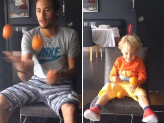 “Μαγικά” με… πορτοκάλια ο Νεϊμάρ