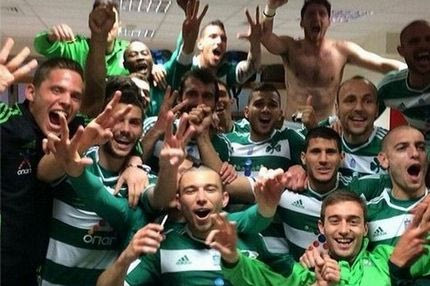 Οι πανηγυρισμοί στα αποδυτήρια του Παναθηναϊκού (video)