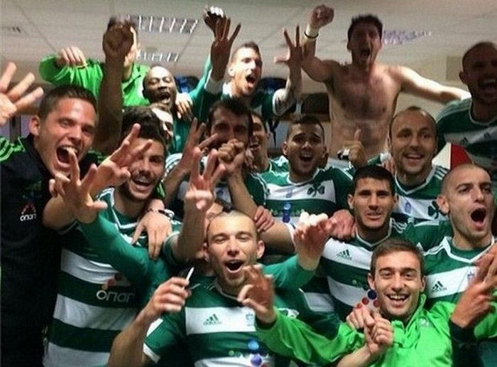 Οι πανηγυρισμοί στα αποδυτήρια του Παναθηναϊκού (video)