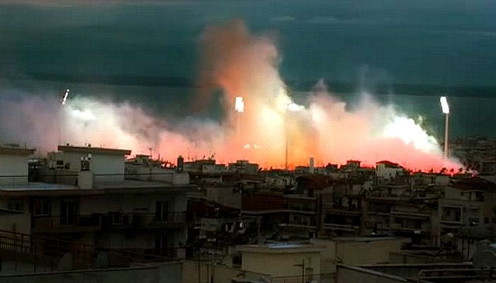 “Ηφαίστειο” η Τούμπα (VIDEO)