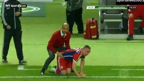 Μασάζ του Γκουαρδιόλα στον Ριμπερί (VIDEO)