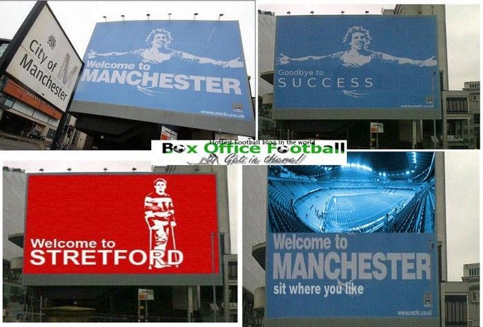 Αναθέρμανση του πολέμου των αφισών στο Μάντσεστερ (PHOTOS)