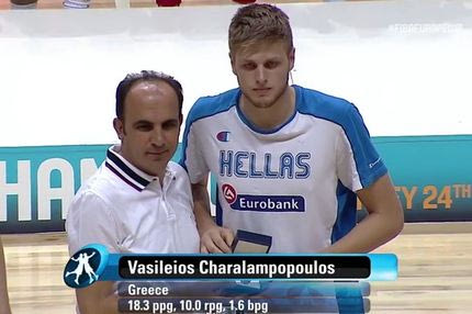 Στην καλύτερη πεντάδα ο Χαραλαμπόπουλος