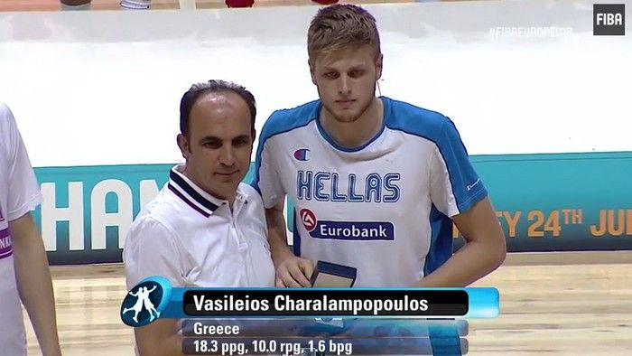 Στην καλύτερη πεντάδα ο Χαραλαμπόπουλος