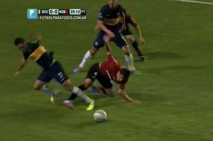 Ανατριχιαστικός τραυματισμός στο Μπόκα – Νιούελς (VIDEO)