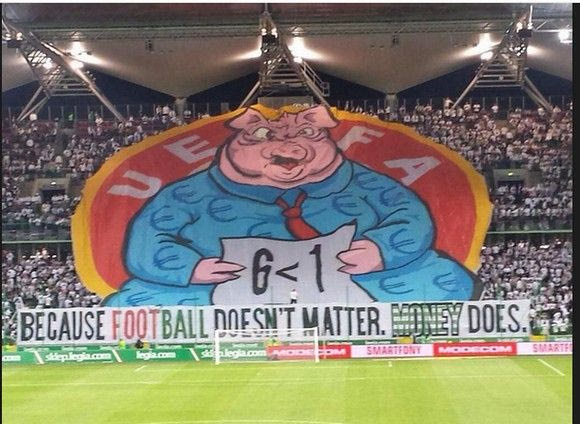 Φανταστικό κορεό απάντηση της Λέγκια στην UEFA