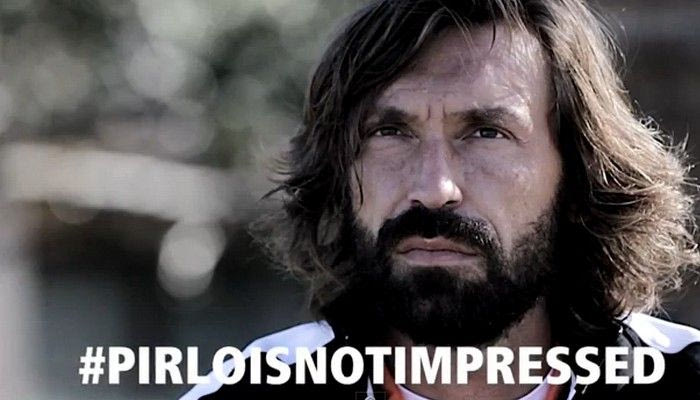 #PirloIsNotImpressed
