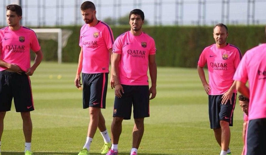Η πρώτη προπόνηση Σουάρες με Μπαρτσελόνα (VIDEO+PHOTOS)