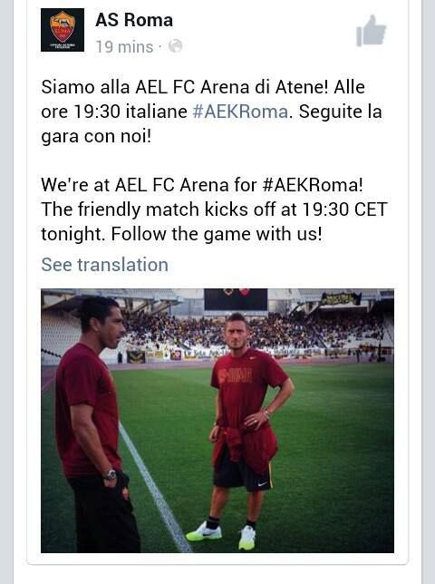 Μπέρδεψαν τα… γήπεδα στο twitter της Ρόμα (PHOTO)